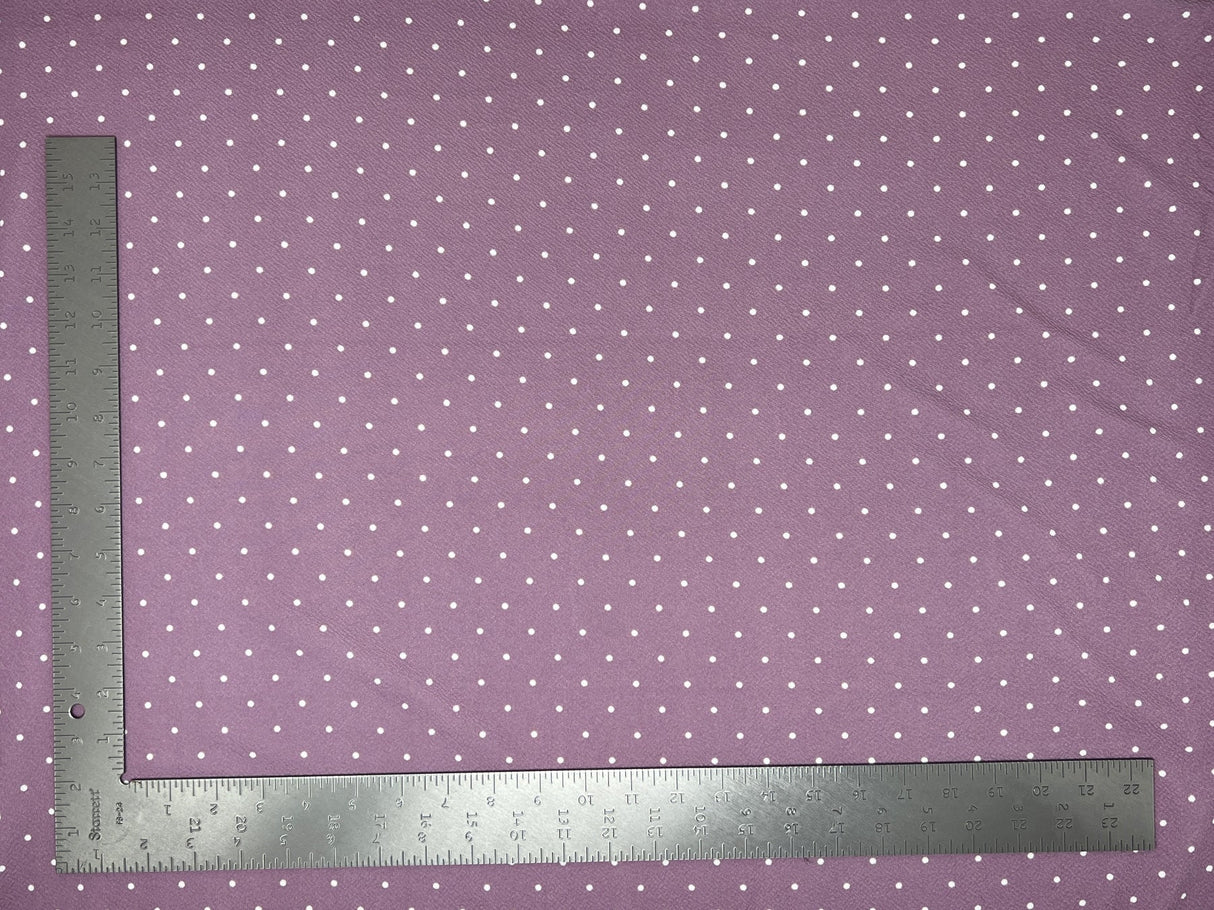 1 Yard Liverpool Knit Polka Pin Dot Fabric – Medium Weight Textured Stretch Fabric for Clothing 58" 60" width