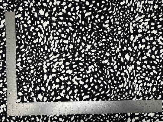 1 Yard Animal Print Liverpool Knit Fabric with Stretch for Bold Fashion Tops and Dresses 58 inch Width