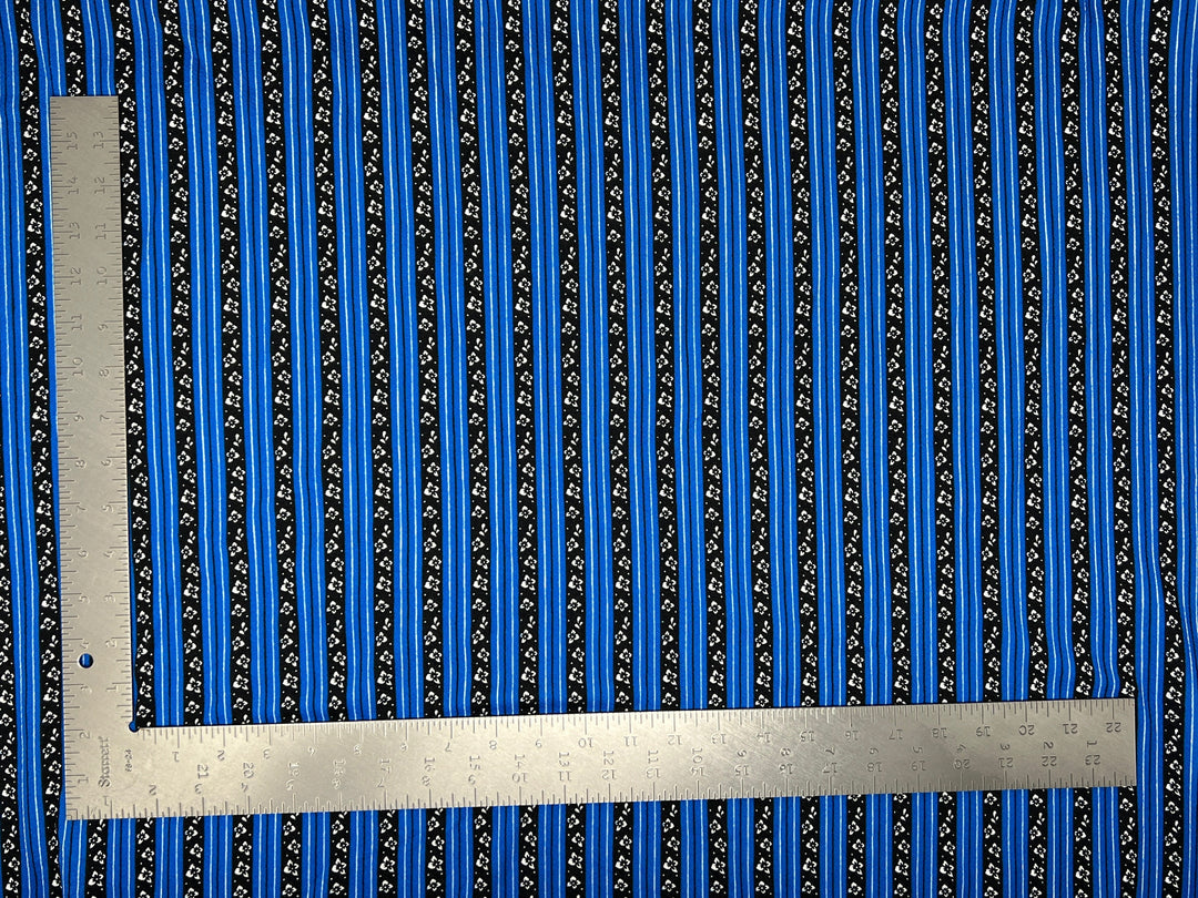 1 Yard Floral Liverpool Knit Fabric for Apparel Projects with Stretch and Crepe Texture 58 inch