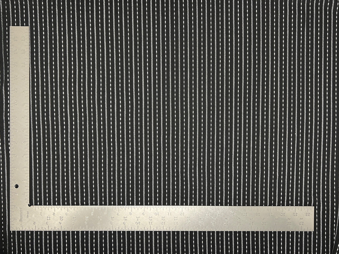 1 Yard Stripe Liverpool Knit Fabric for Apparel, Home Decor, Dresses and Tops Stretch 58 inch