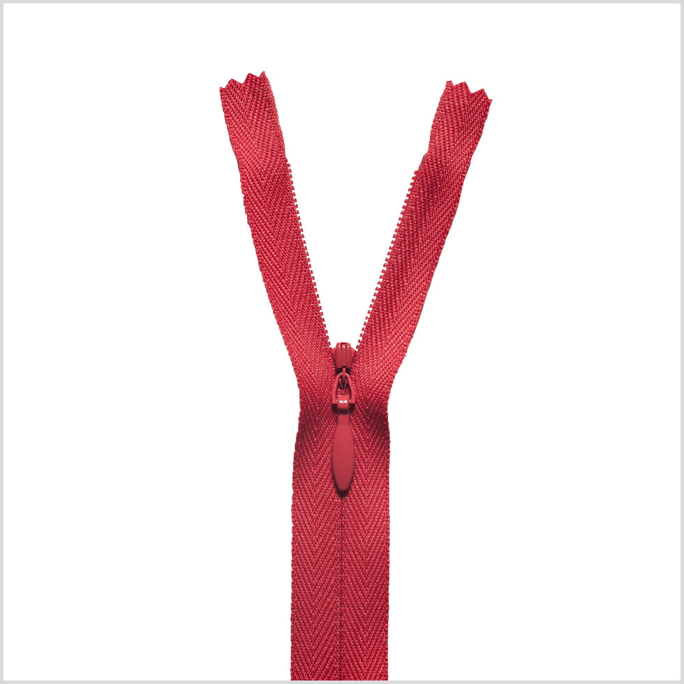 Invisible Zipper 9" by YKK - 818 Red