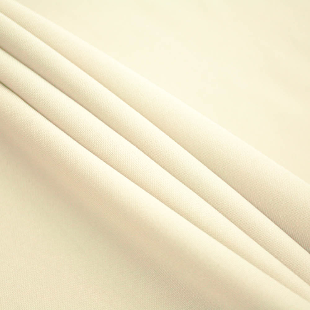 Ivory Polyester Poplin (120″) Fabric,