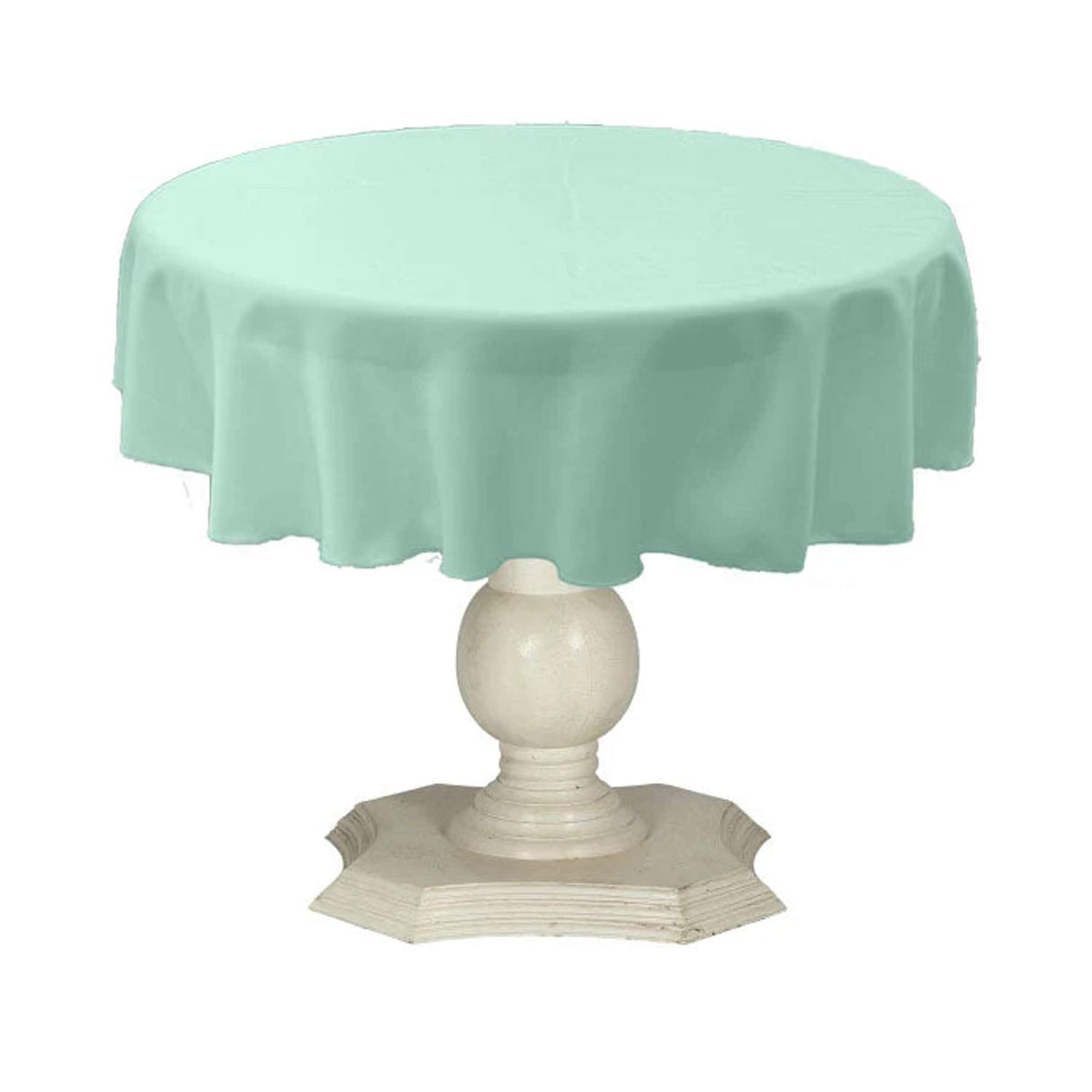Tablecloth Dull Bridal Satin Fabric - 54" Round, Color Options (1 Piece)