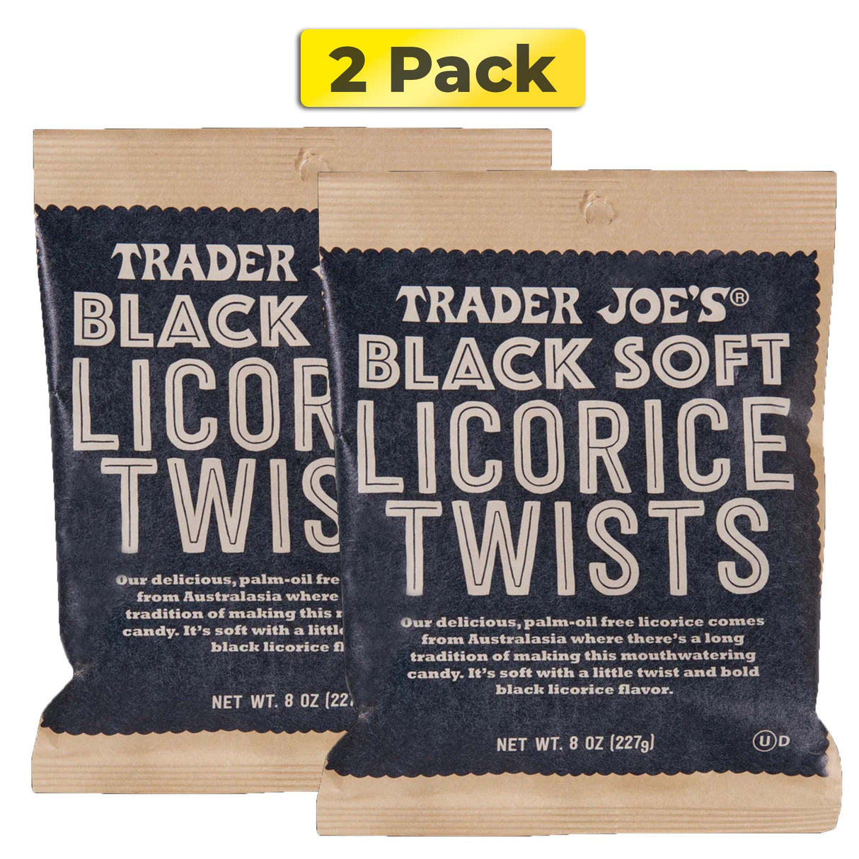 Trader Joe's Soft Black Licorice Twists | 8 oz