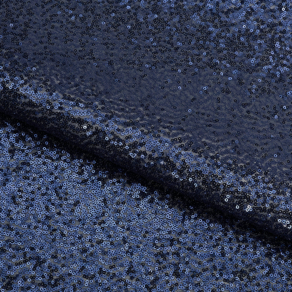 Imperial Stretch Mesh Sequin Fabric - Charcoal, 2-Way Stretch, 48" Width (1 Yard)