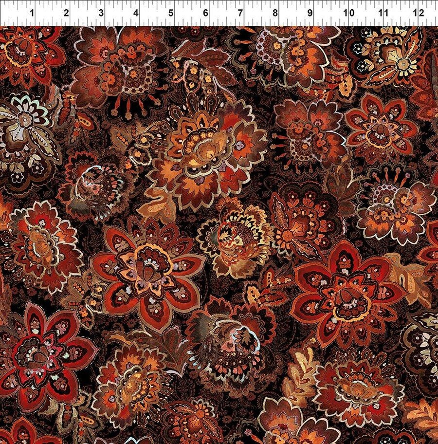 Quilting Cotton Resplendent Bloom Autumn In the Beginning Fabrics