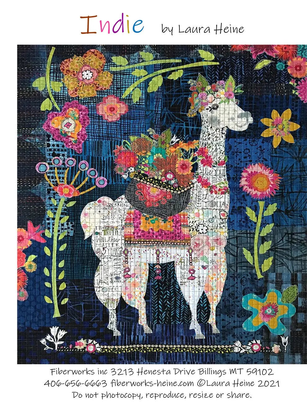 Llama Collage Sewing Pattern by Laura Heine