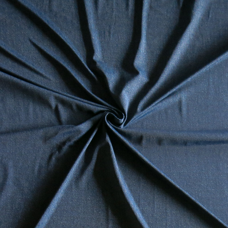 Swim Knit Faux Denim Indigo Blue 4-Way Stretch