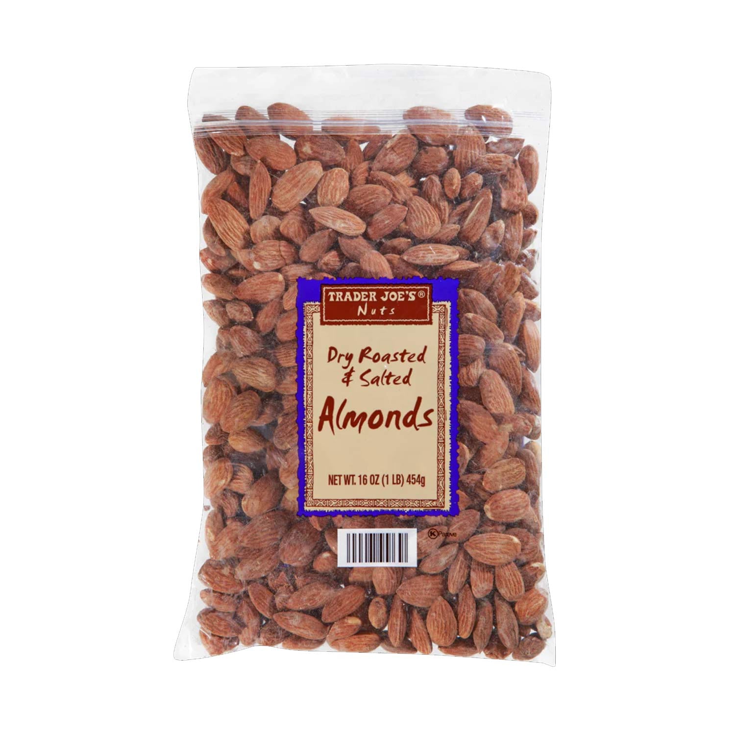Dry Roasted & Salted Almonds 1 lb