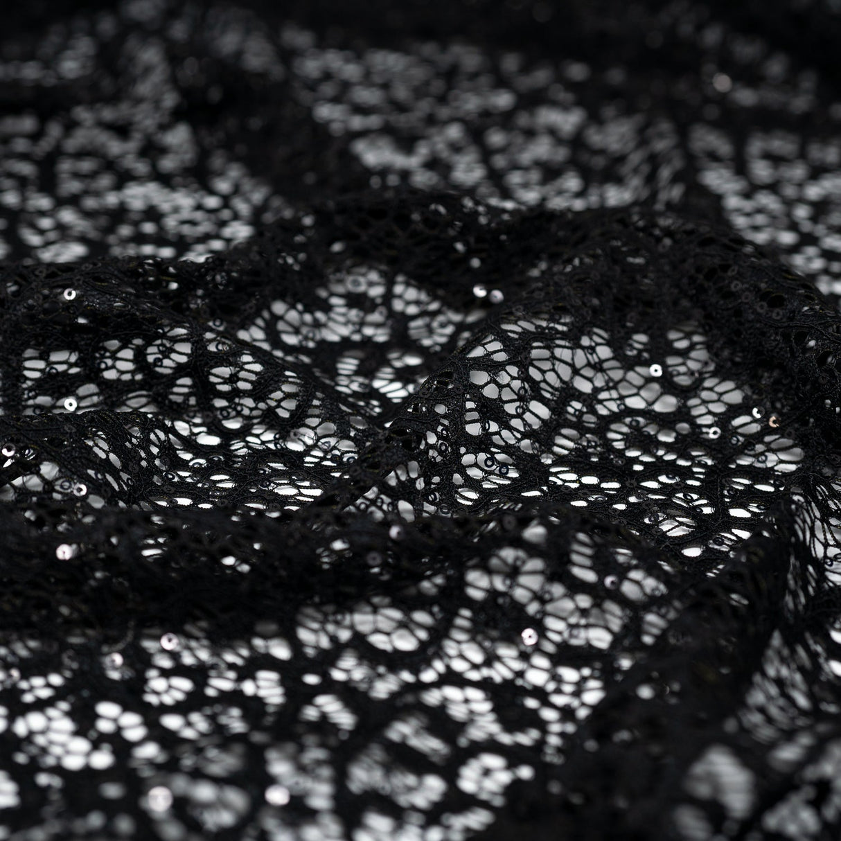 Stretch Lace Sequin Fabric