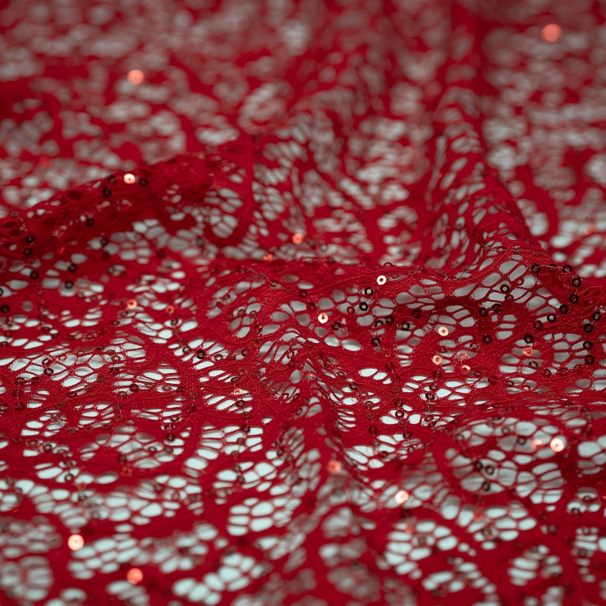 Stretch Lace Sequin Fabric