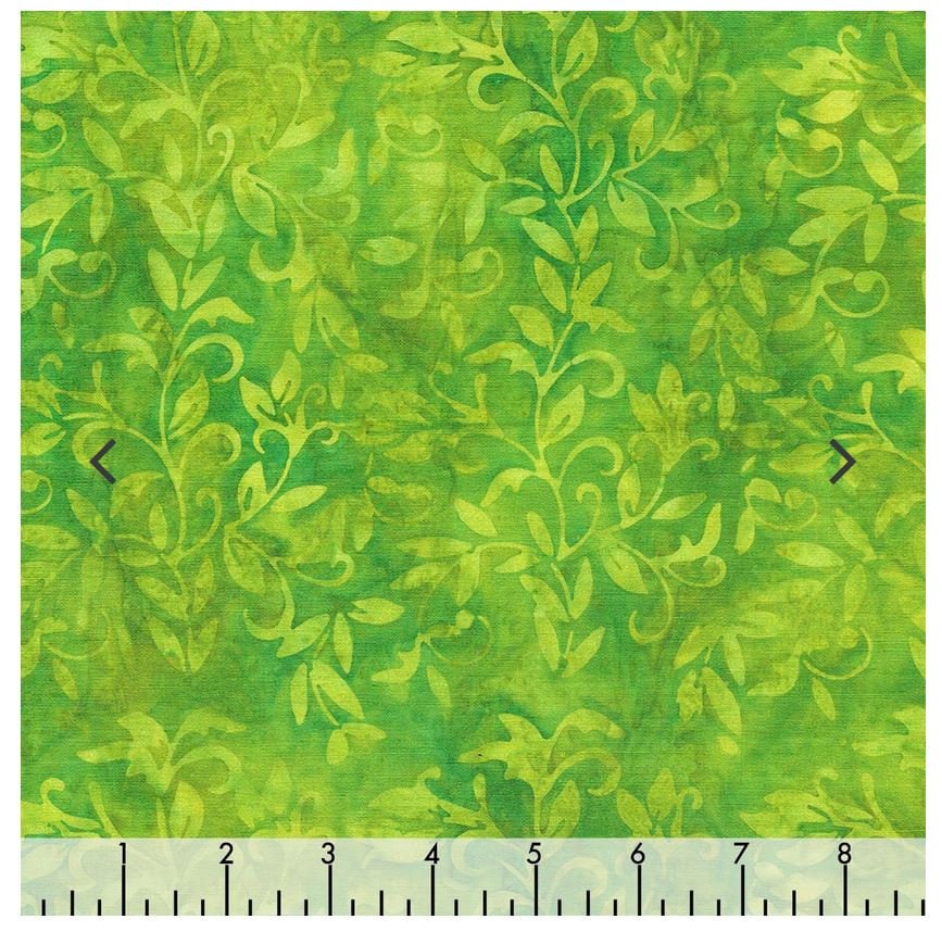 Batik Cotton Bee Kind Kathy Engle Vine Green Apple