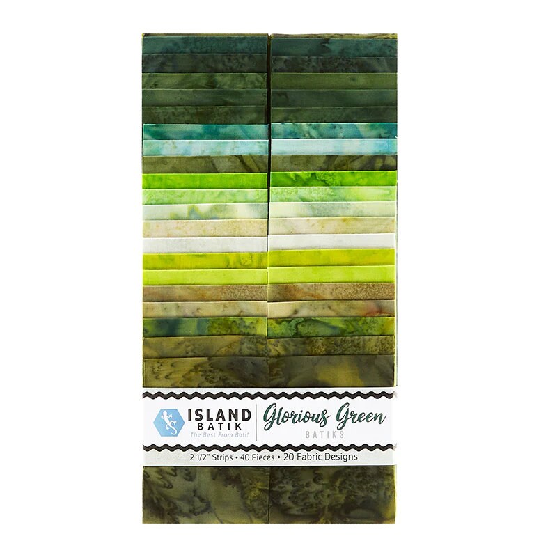Batik Cotton Glorious Green-SP Strip Pack