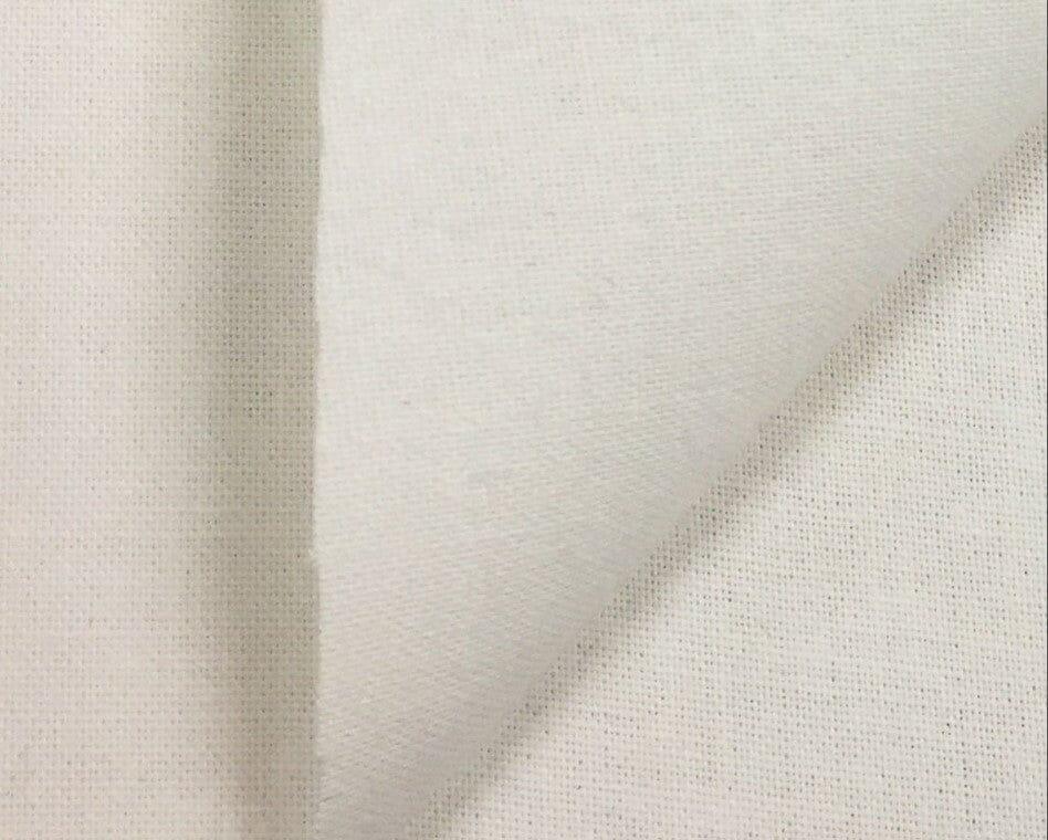 100 Percent Cotton Sheeting Fabric - Ivory, Solid, 120" Width (1 Yard)