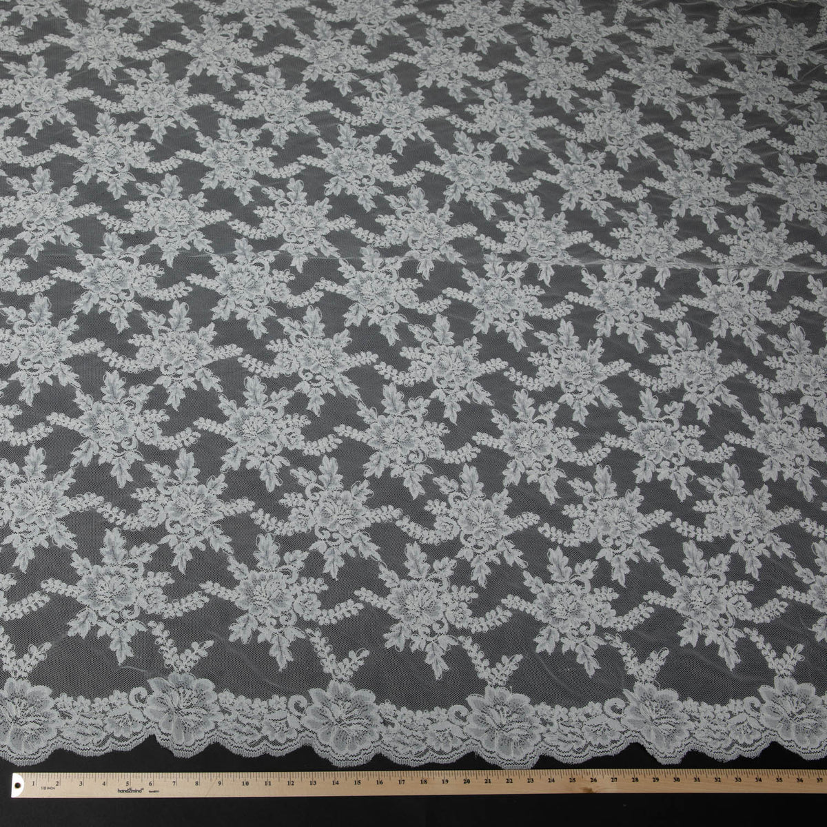 1 Yard Re-Embroidery Lace Fabric Cord Superb Design Luxurious Texture 52/54" Wide