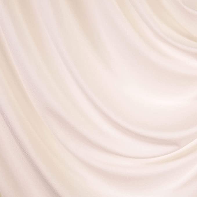 Ivory Rayon Spandex Jersey Knit Fabric 60" Wide 240 GSM
