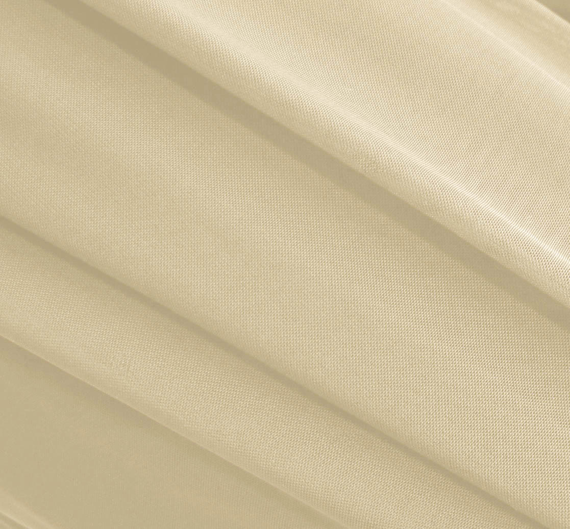 Ivory Stretch Mesh Fabric