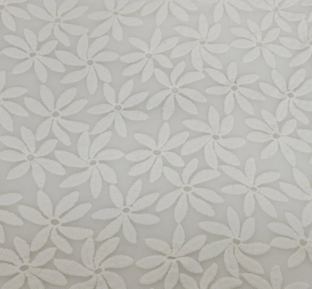 Floral Lace Ivory Cotton Nylon