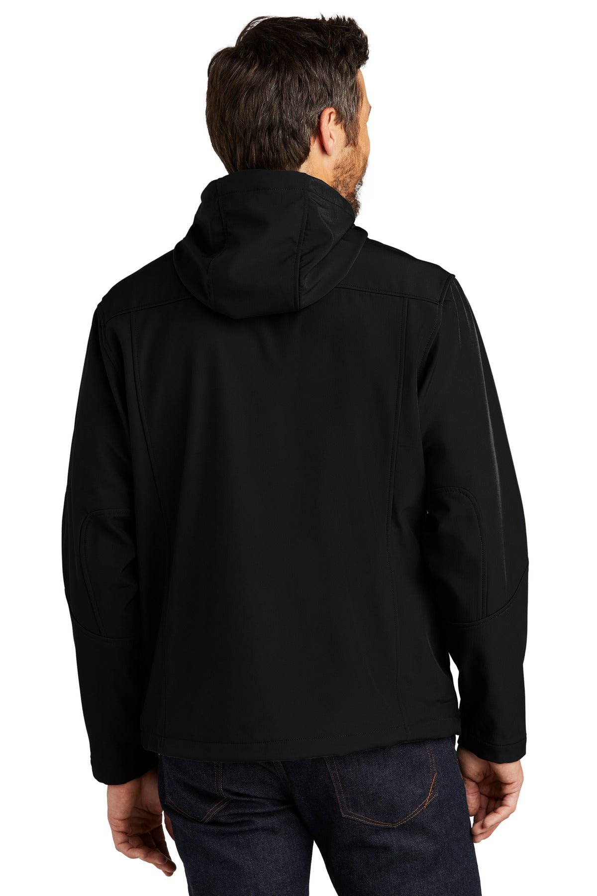Port Authority® Textured Hooded Soft Shell Jacket