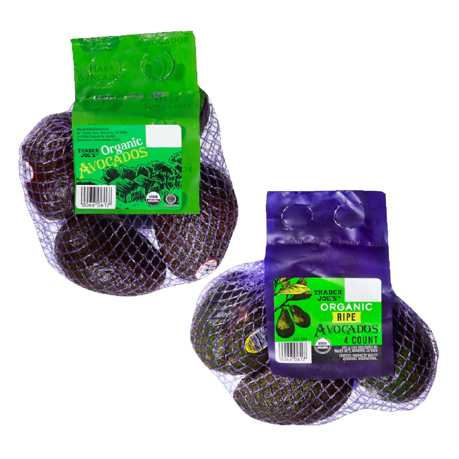 Fresh Organic Avocado 4 count