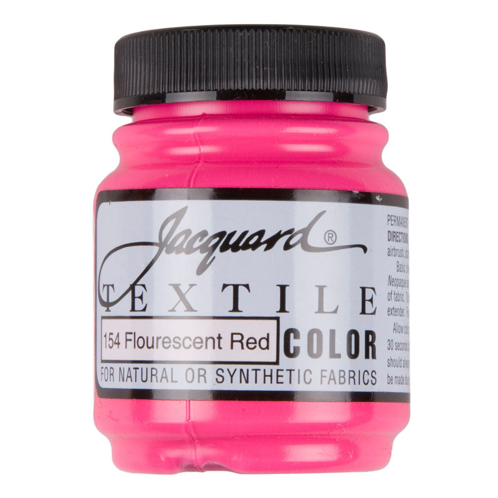 Jacquard Textile Color Fabric Paint - 154 Fluorescent Red