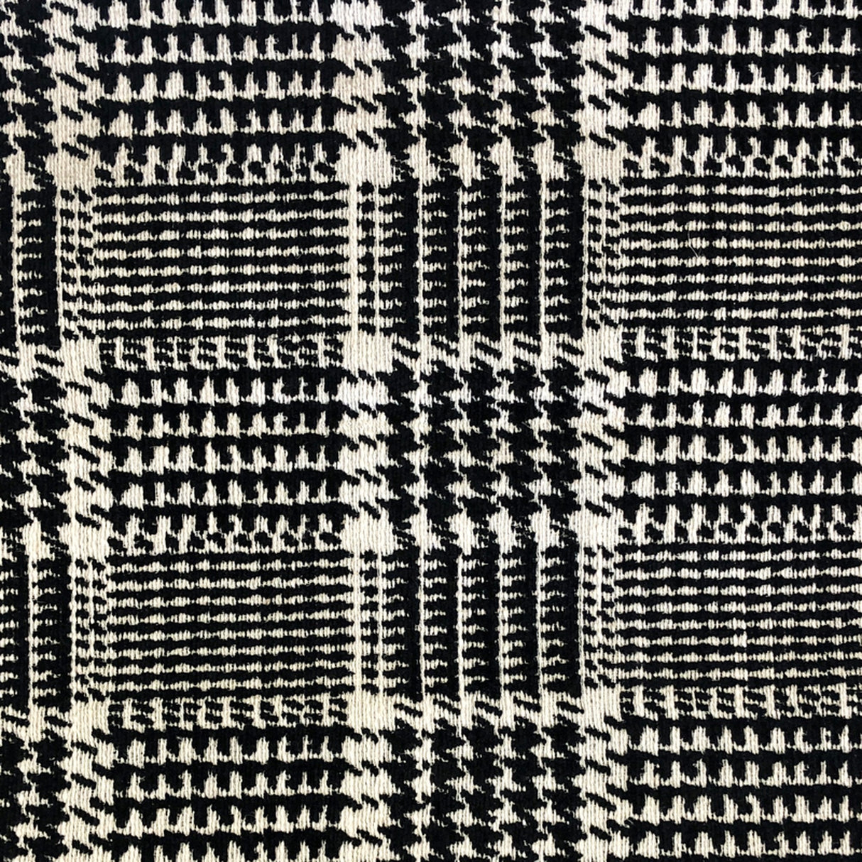 Jace Houndstooth Square Chenille Fabric - Two Toned Houndstooth, 57" Width (1 Yard)