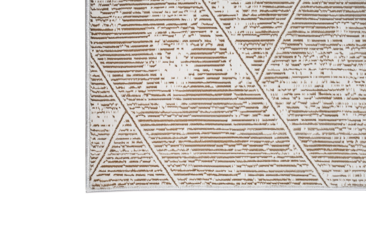 Jade 44 Beige Area Rug - Beige, 100% Polyester/Shiny Viscose, 7' 8" X 10' 5" (1 Piece)