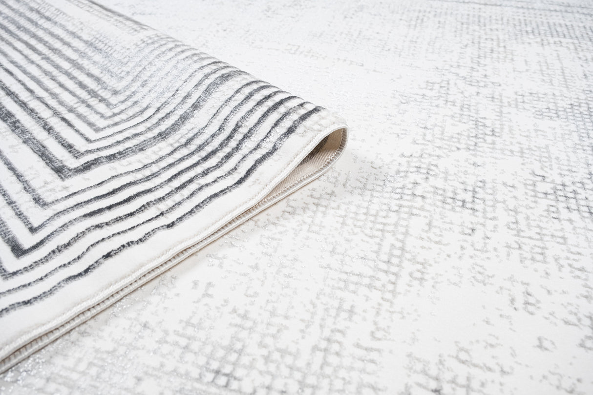 Jade 66 Area Rug - Dark Grey/Cream, 5' 3" X 7' 6" (1 Piece)