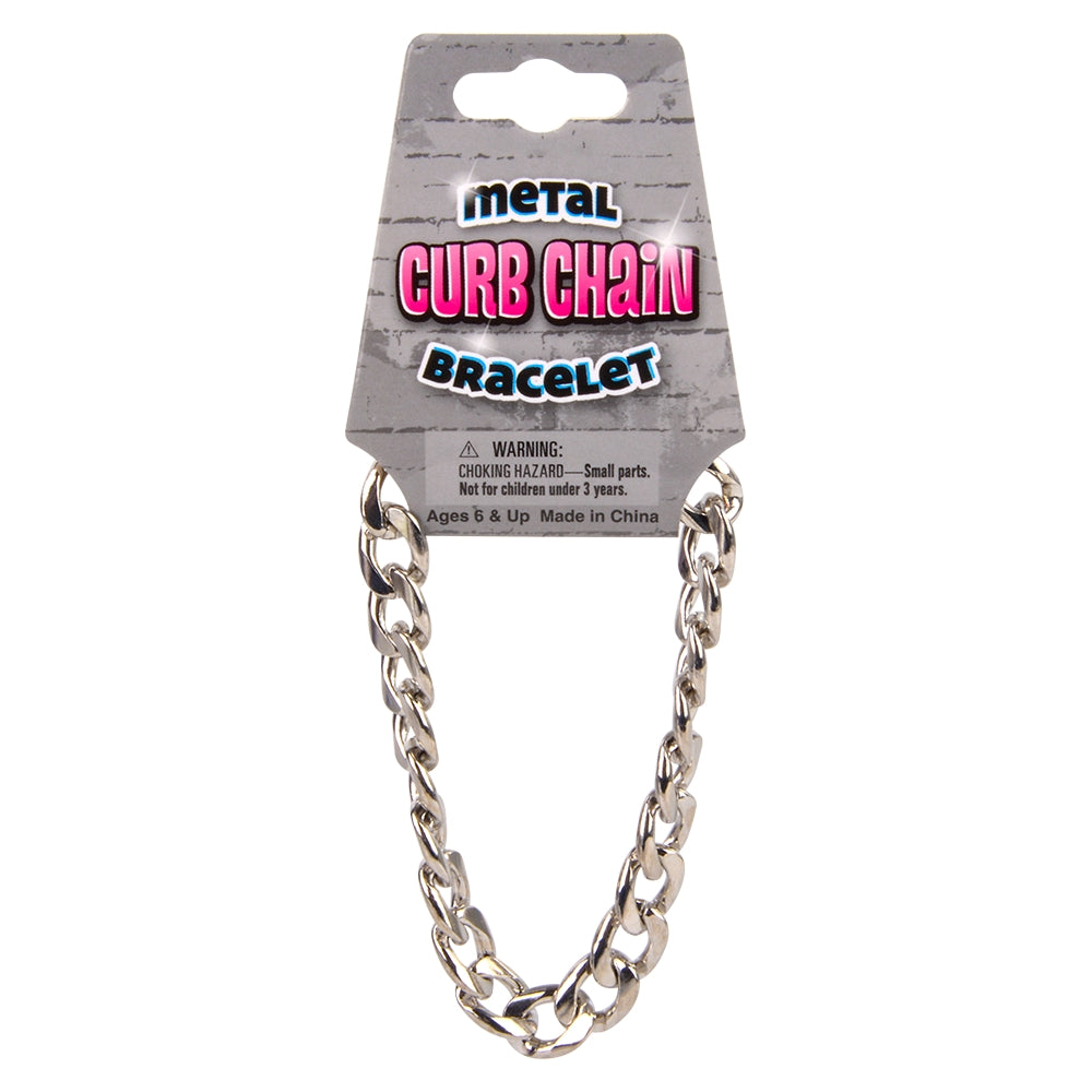 Metal Curb Chain Bracelet (1 DZ)