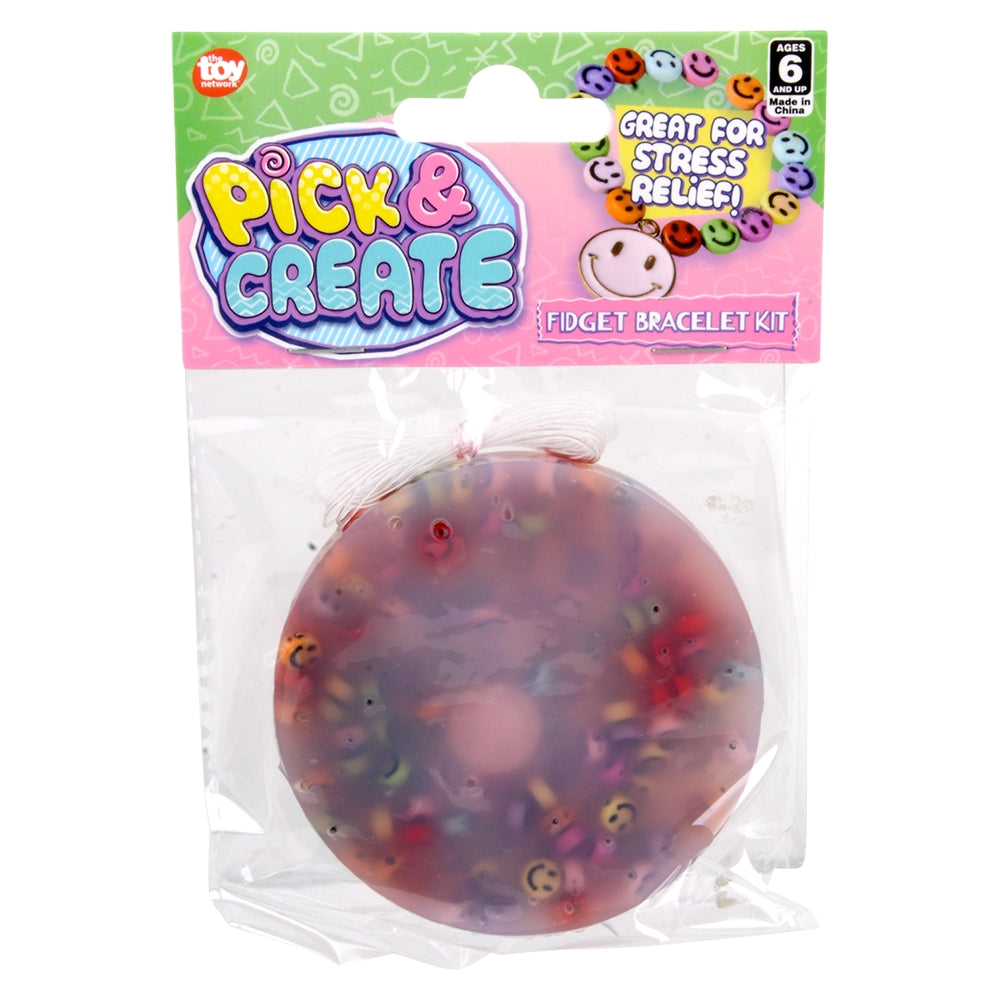 Fidget Bracelet Smile Beaded Bracelet (24 PC Display)