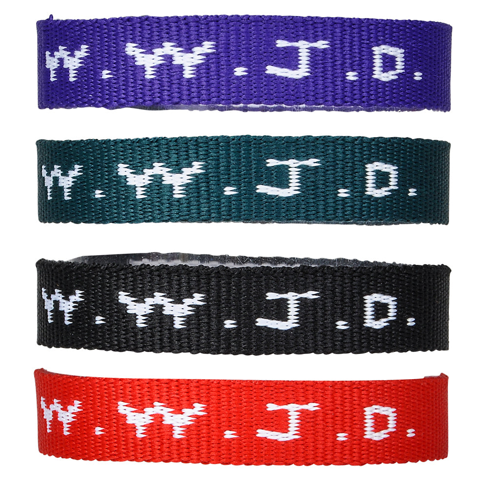 W.W.J.D. Webbing Bracelet (1 DZ)