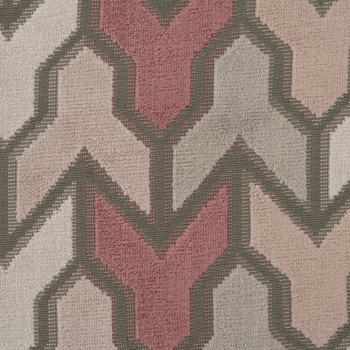 Cut Velvet Upholstery Fabric Jefferson Geometric Pattern