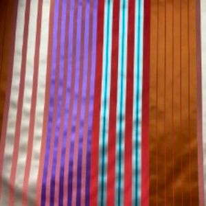 Jesse Silk Fabric - Multicolored Stripe, 54" Width (1 Yard)