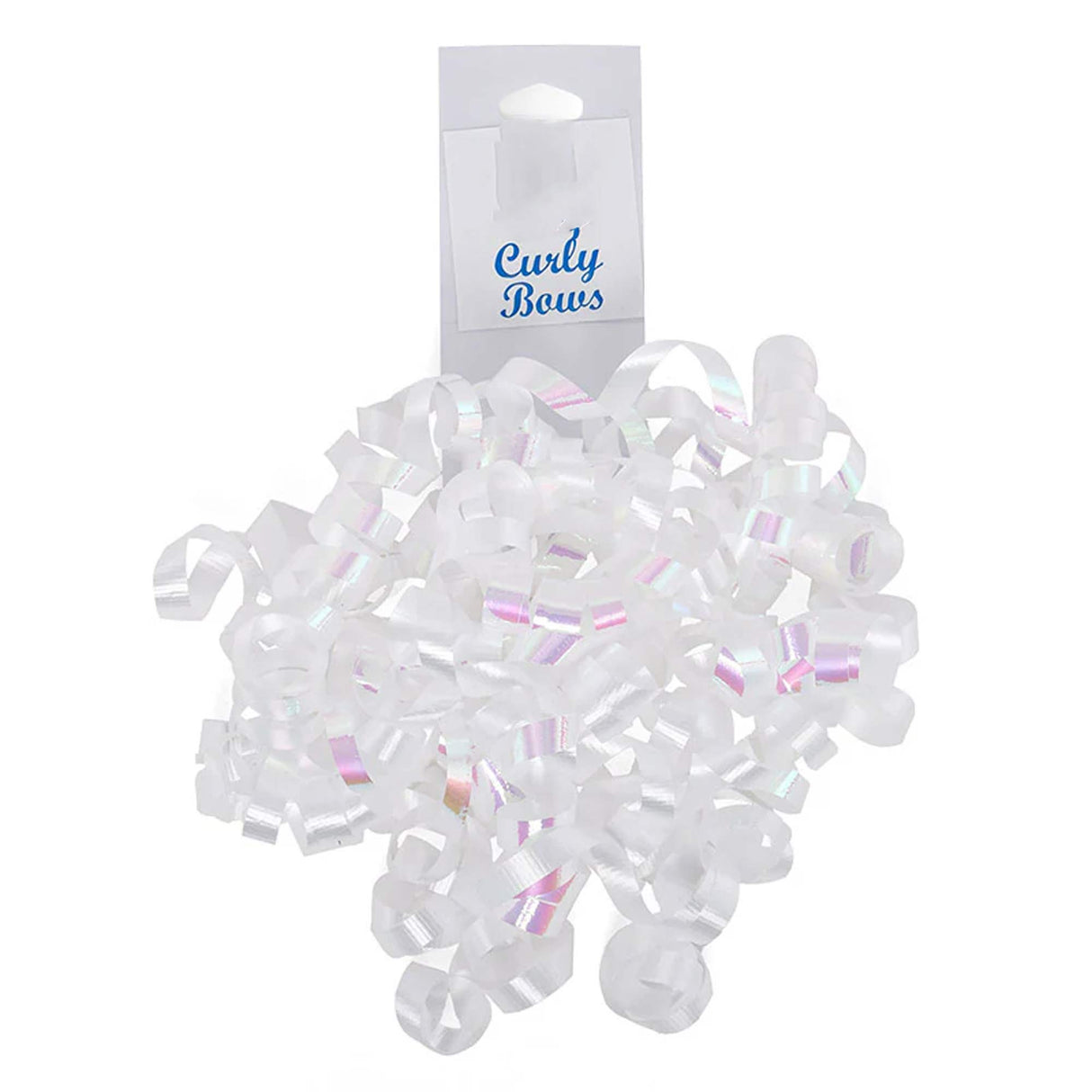 Solid Colored Crimped Curly Bows 5 '' Whites Color 24 each / case