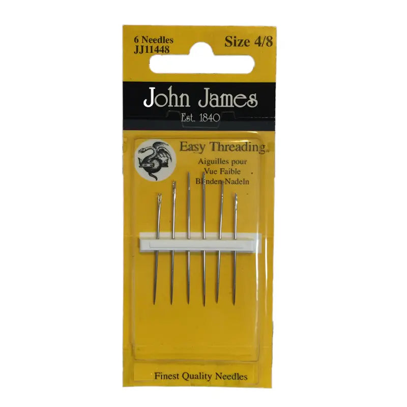 Easy Threading Needles Assorted Sizes 4/8