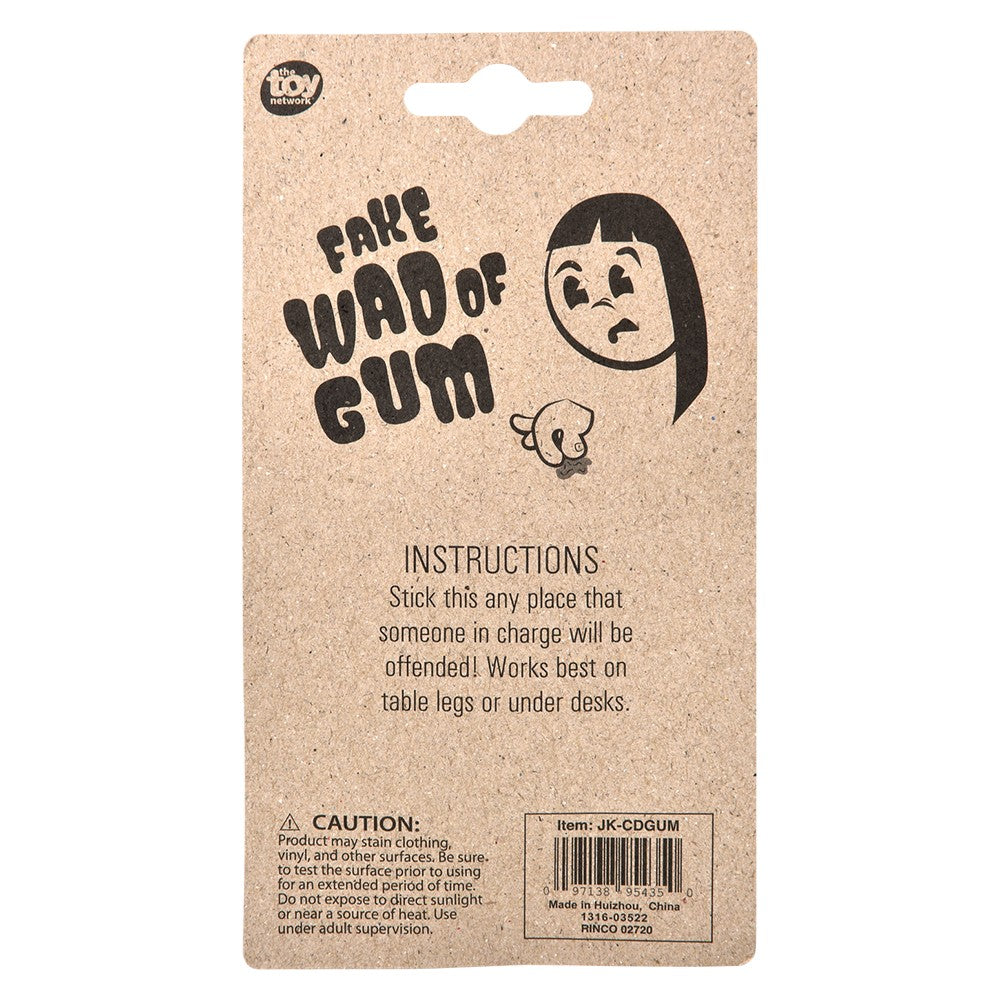 Fake Wad Of Gum (2 Pk)