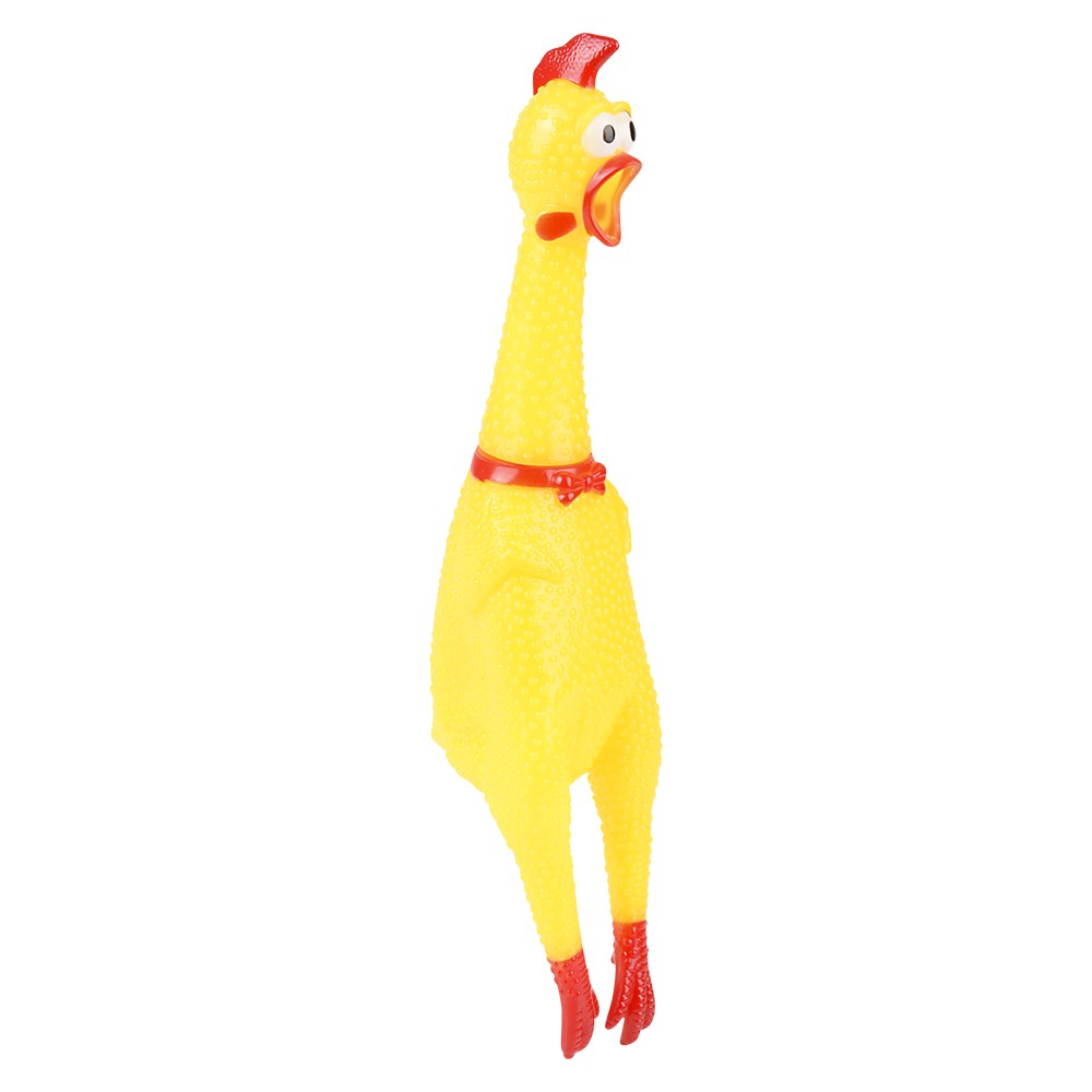 Screeching Chicken Squeeze Toy (1 DZ)