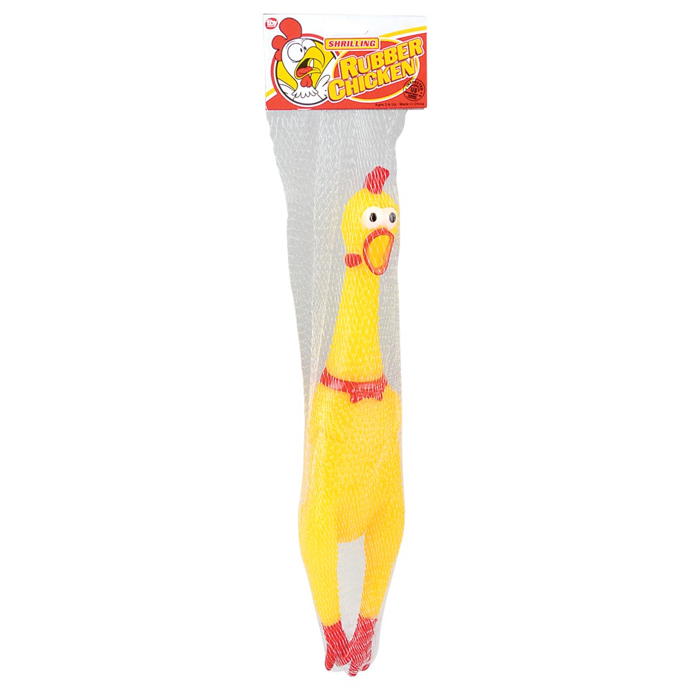 Screeching Chicken Squeeze Toy (1 DZ)
