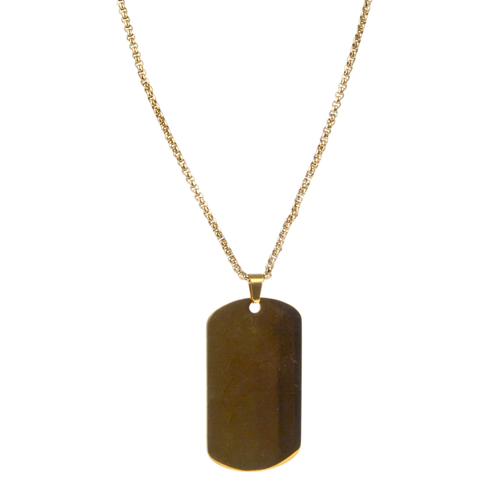 Stainless Steel Dog Tag Necklace (1 DZ)