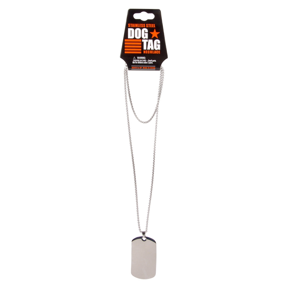 Stainless Steel Dog Tag Necklace (1 DZ)
