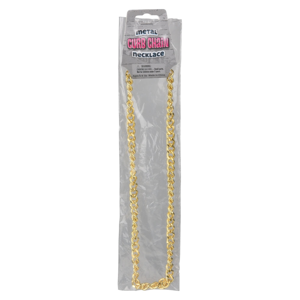 Metal Curb Chain Necklace (1 DZ)