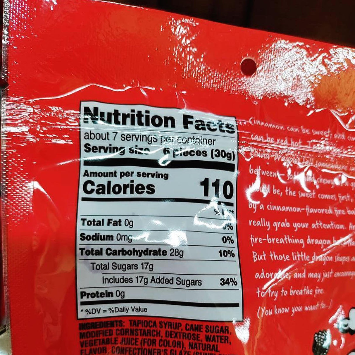 Trader Joe’s Cinna-Dragons Gummy Candy 7 Oz