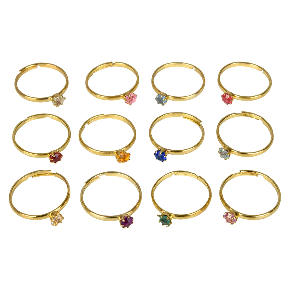Birthstone Rings With Display Stand (1 DZ)
