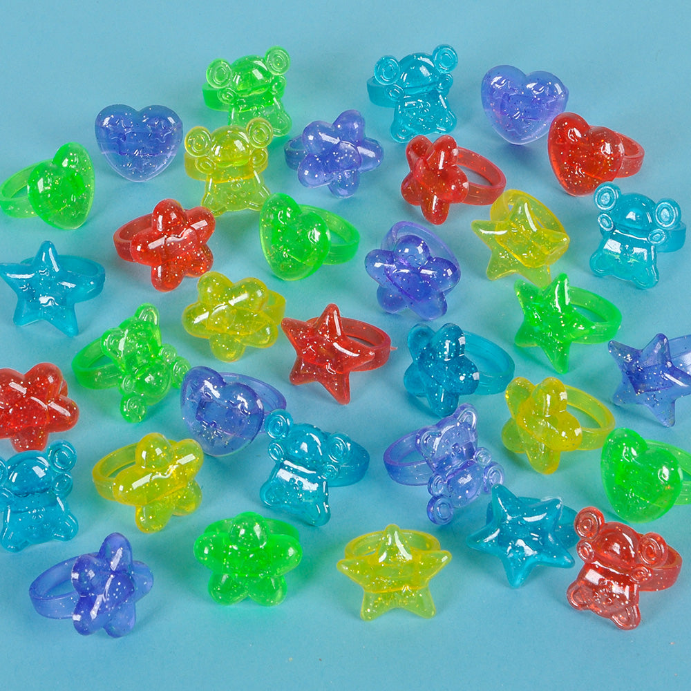 Sparkle Rings 1" (144 Pc Poly Bag)