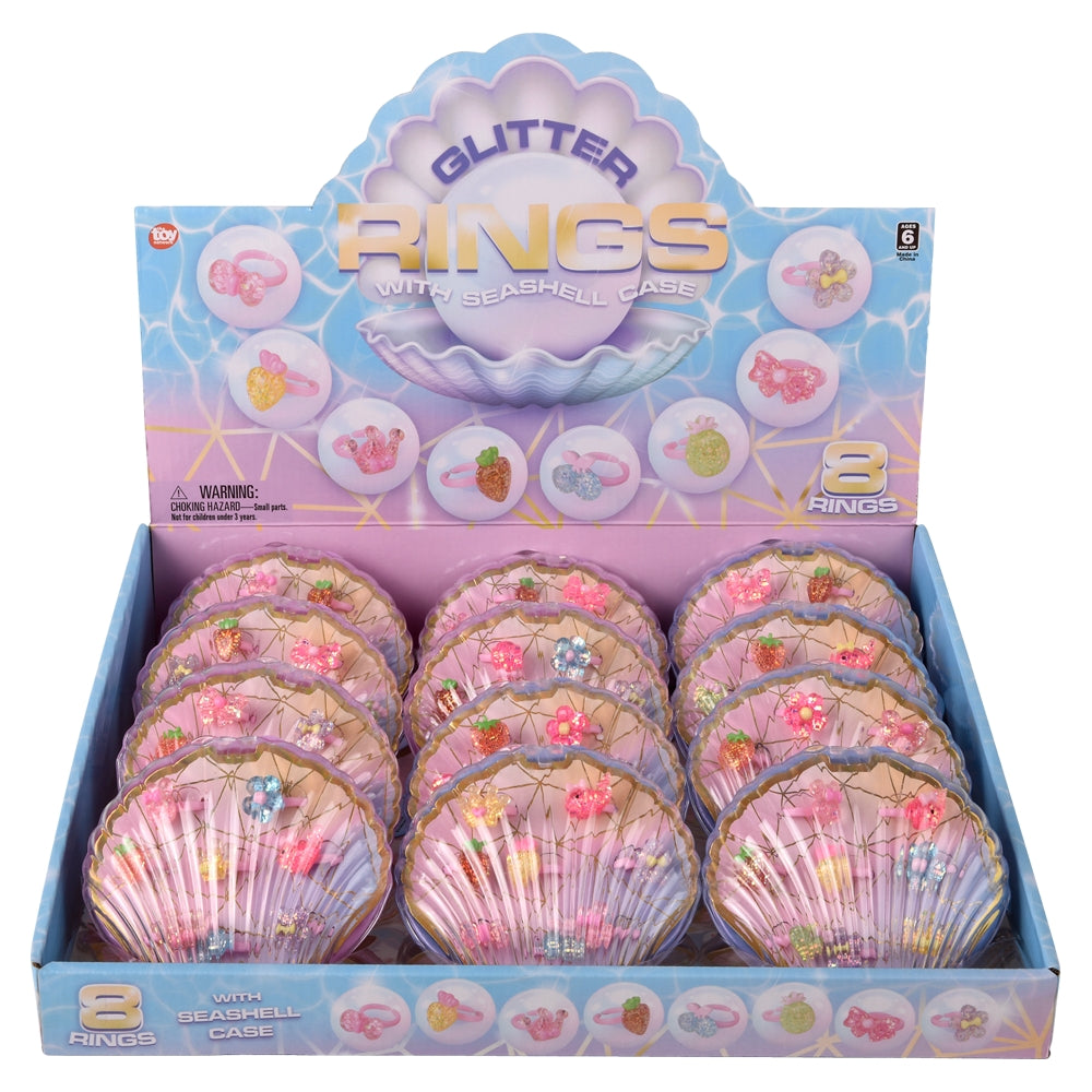 Sparkle Ring Shell Assortment (12 PC Display)