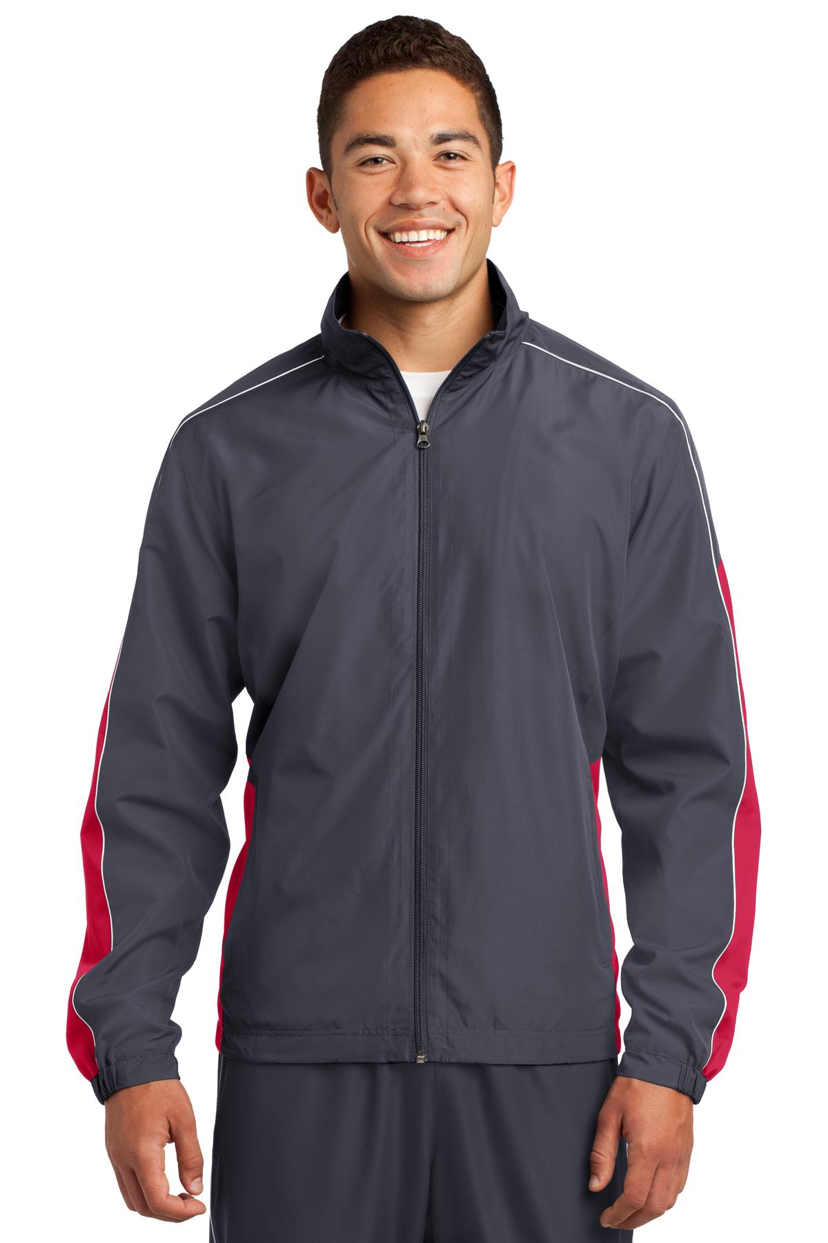 Sport-Tek® Piped Colorblock Wind Jacket.