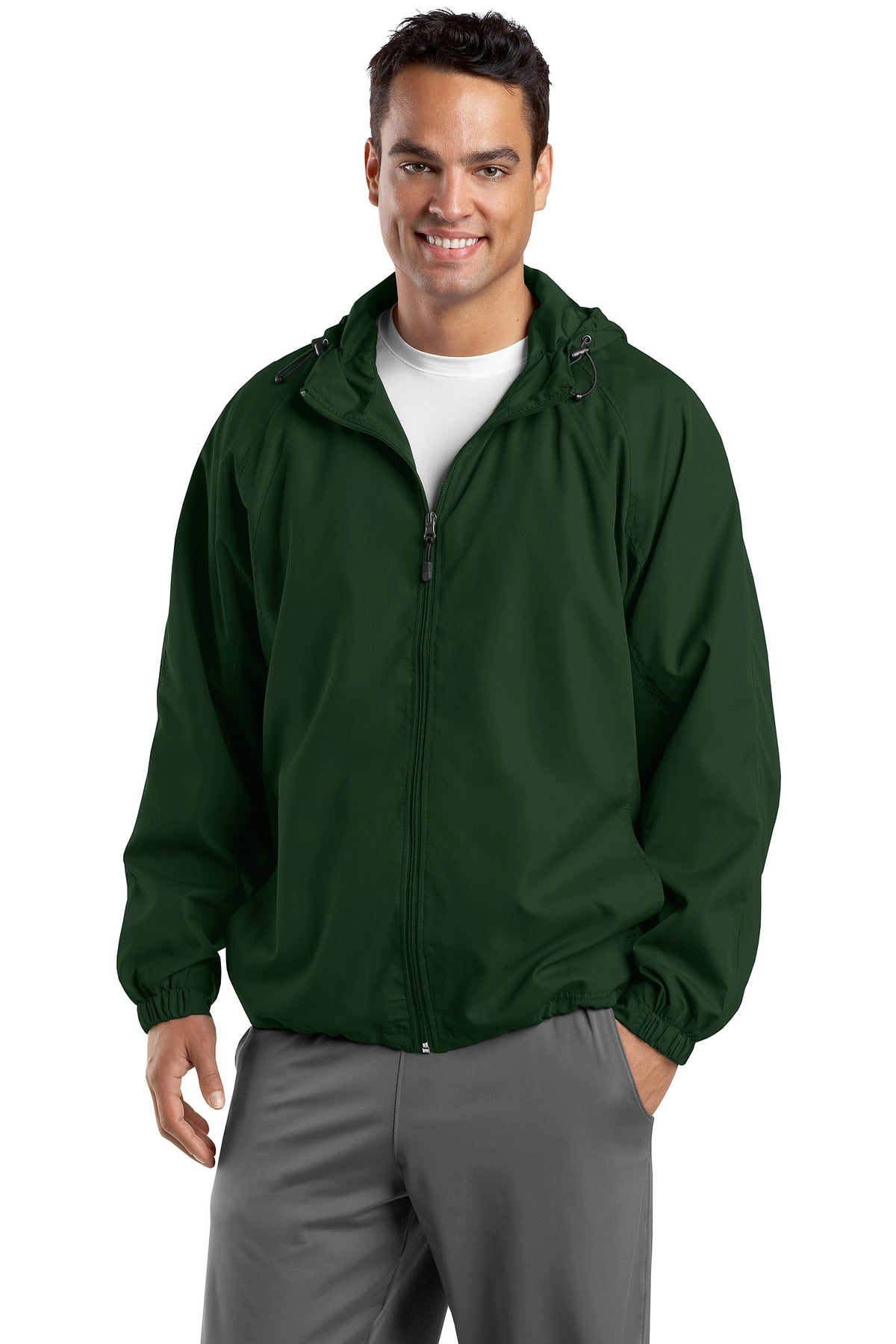 Sport-Tek® Tall Hooded Raglan Jacket
