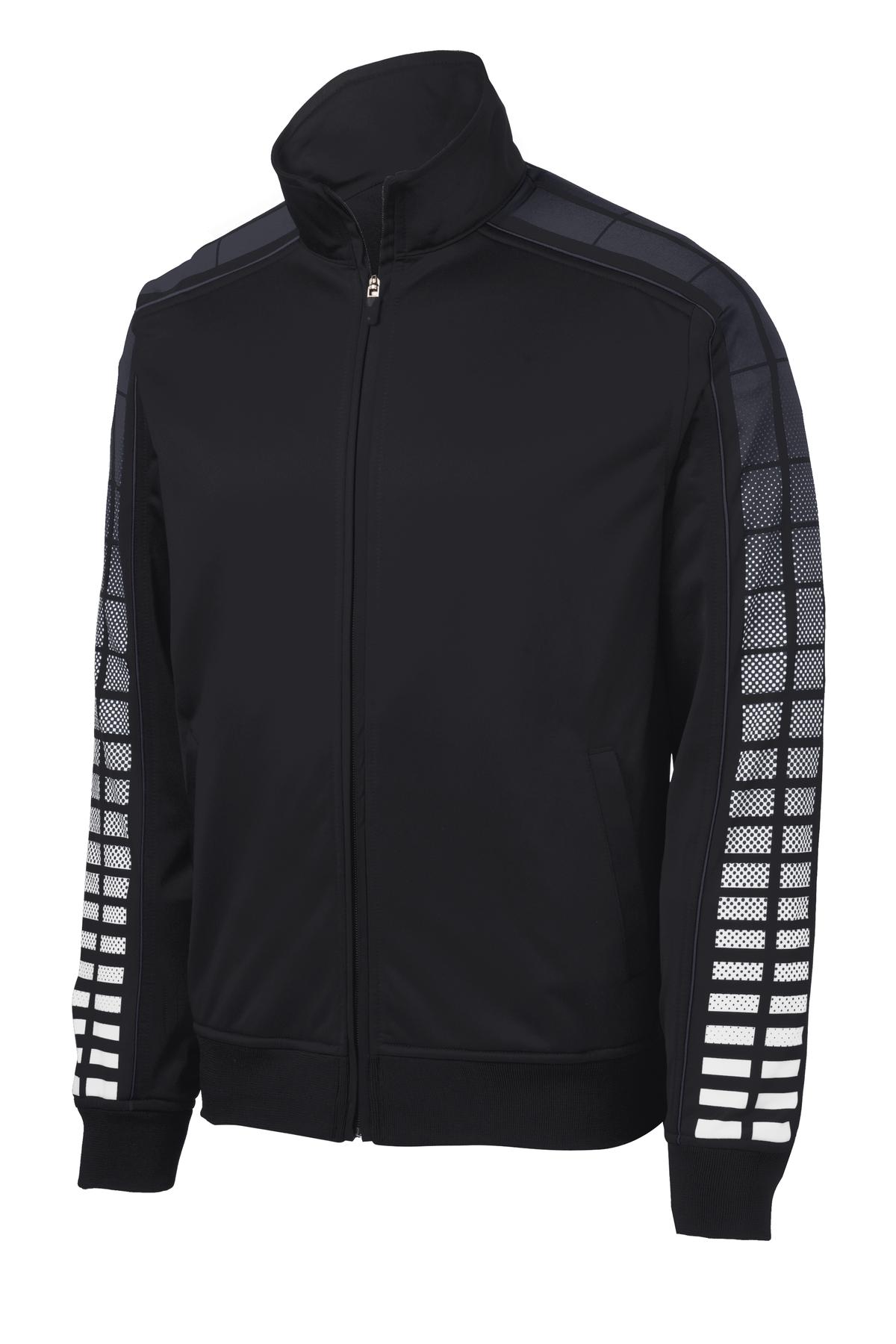 Sport-Tek® Dot Sublimation Tricot Track Jacket