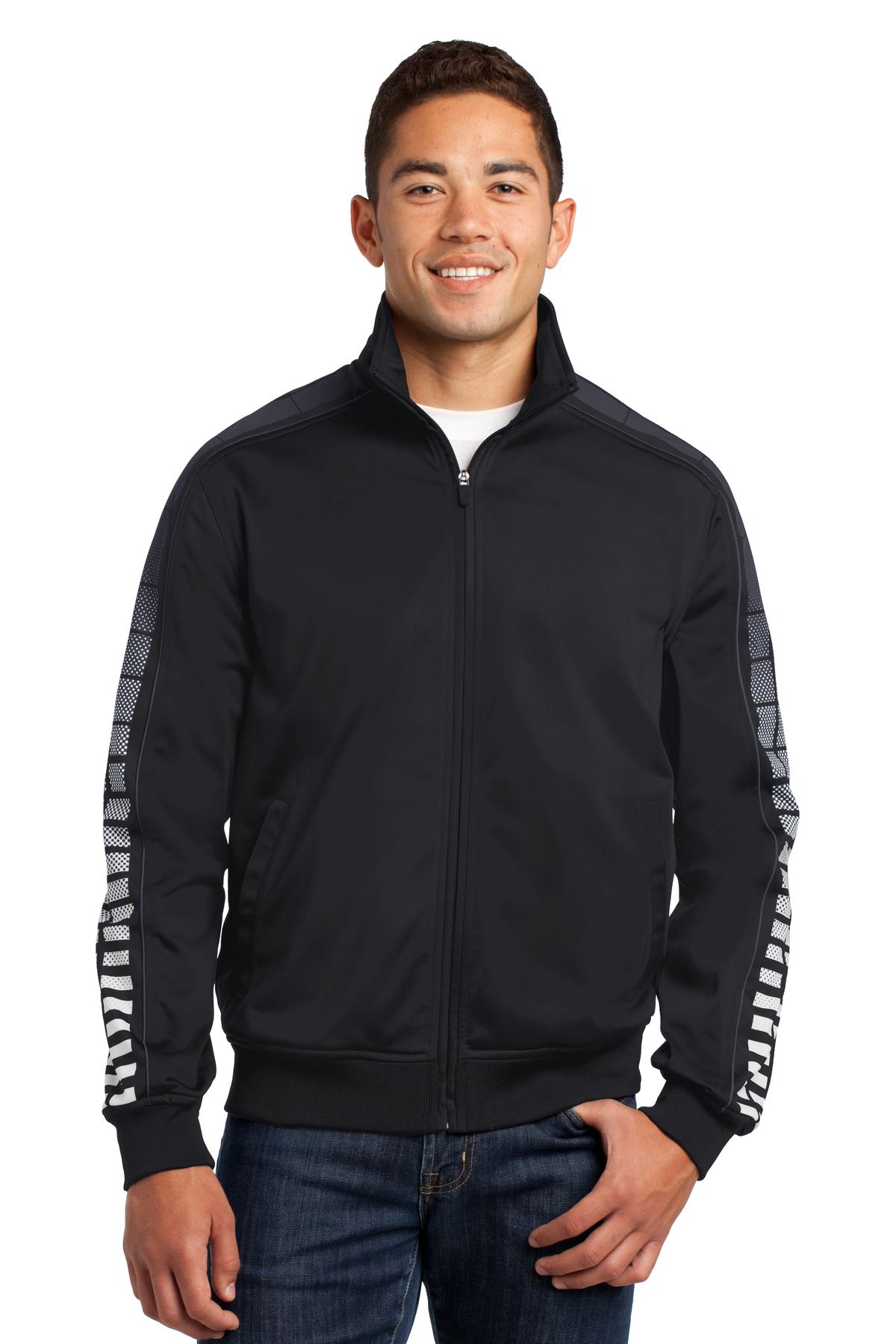 Sport-Tek® Dot Sublimation Tricot Track Jacket