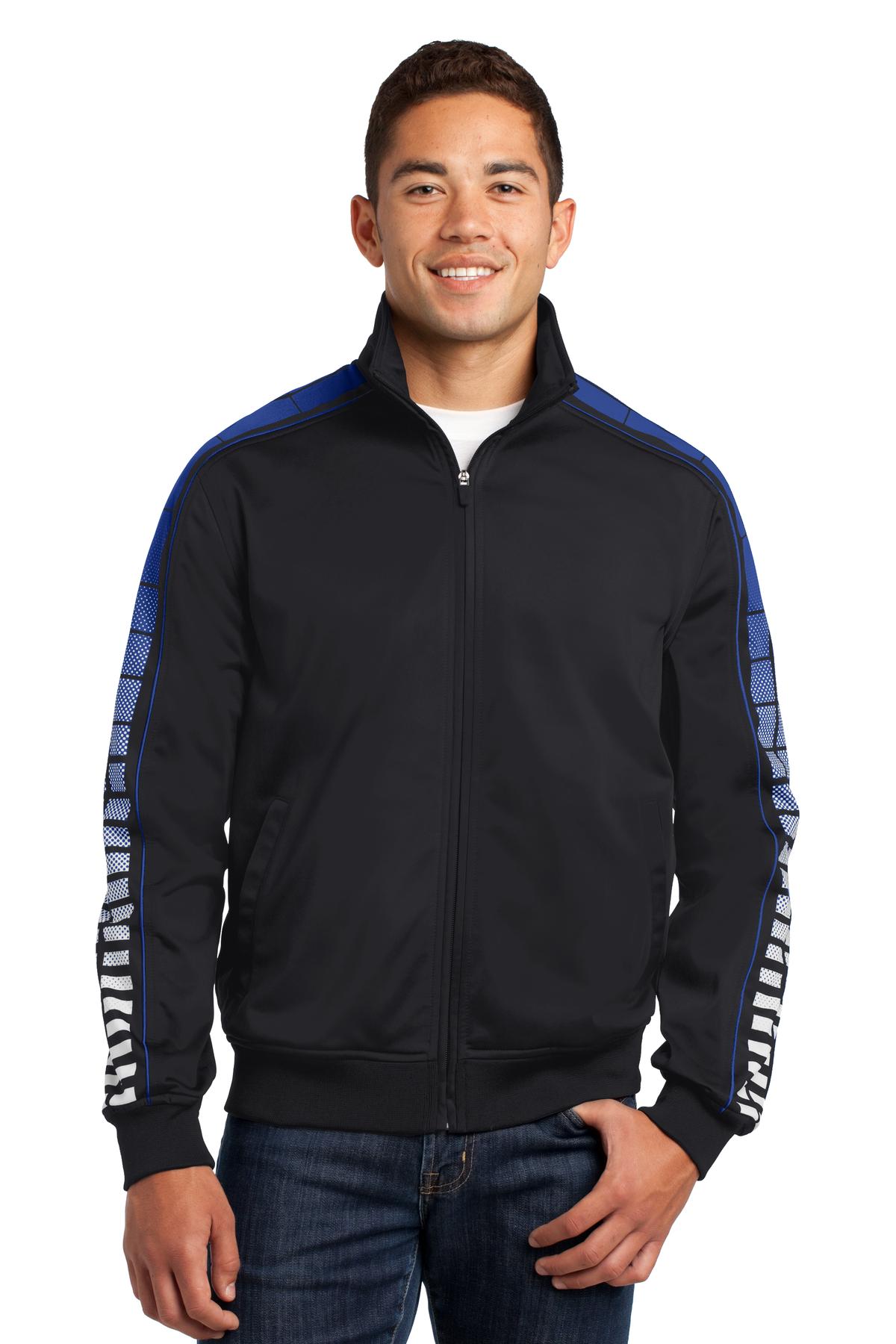 Sport-Tek® Dot Sublimation Tricot Track Jacket